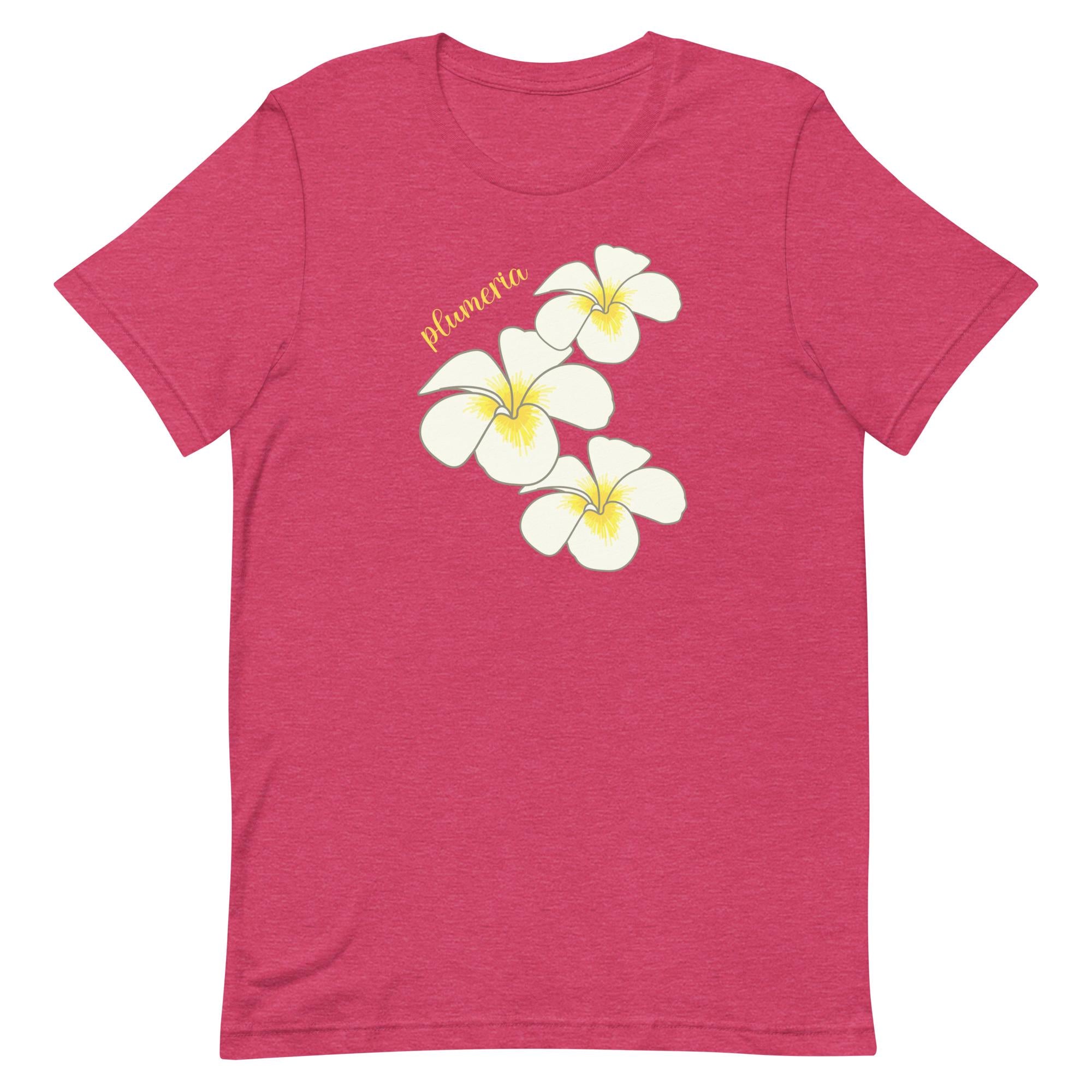 Plumeria tshirts: Tropical Hawaiian Blossoms Tee