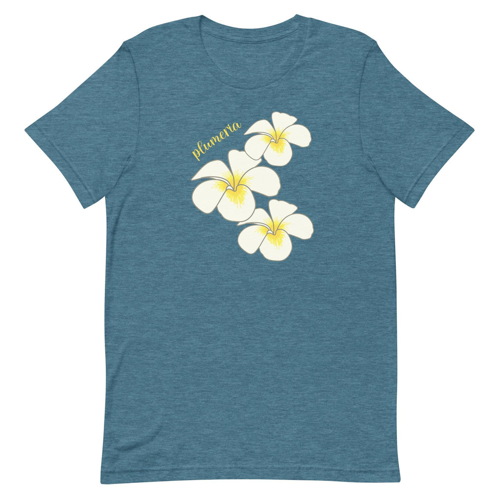 Plumeria tshirts: Tropical Hawaiian Blossoms Tee