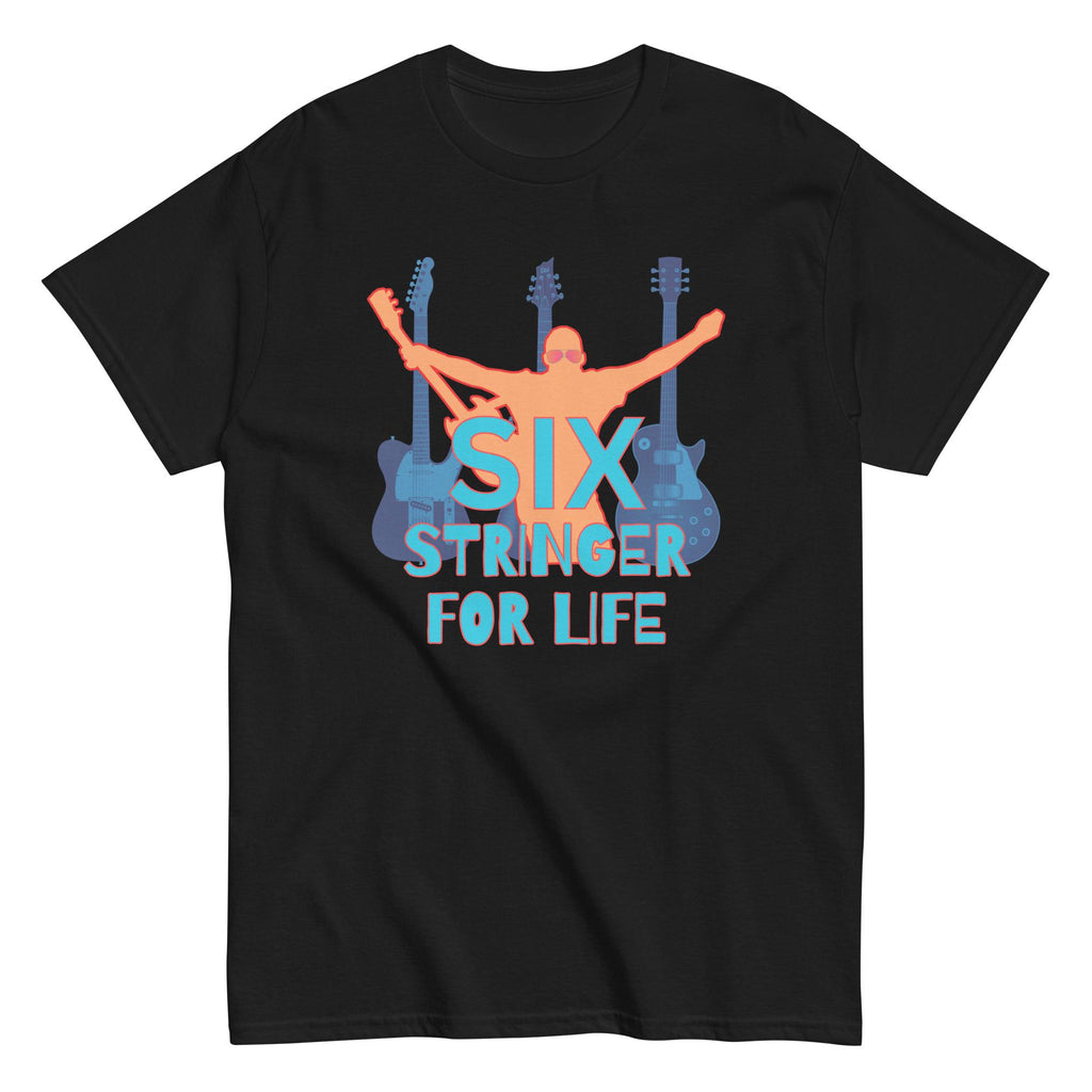 Six String Guitar T-Shirt: Musician Gift, Classical Guitar Tee