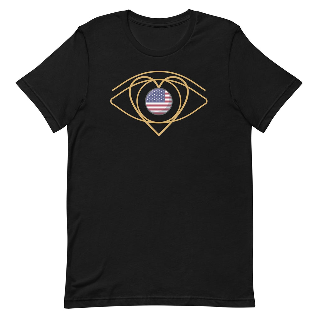 I Love USA T-Shirt: Minimalist American Pride Tee