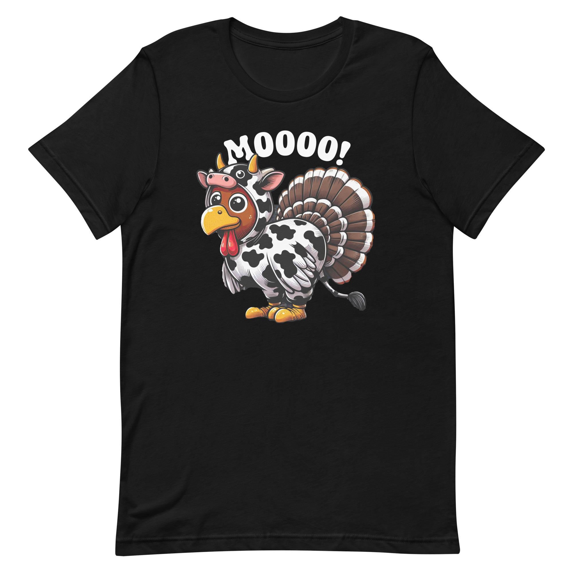 Funny Turkey Moo Shirt, Fake Cow Shirt, FunnyTurkey T-shirt, Funny Thanksgiving shirts Turkey Unisex t-shirt