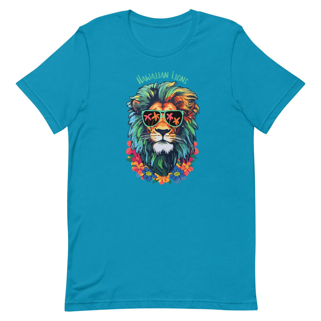 Tropical Lion T-Shirt: Funny Hawaii Graphic Tee