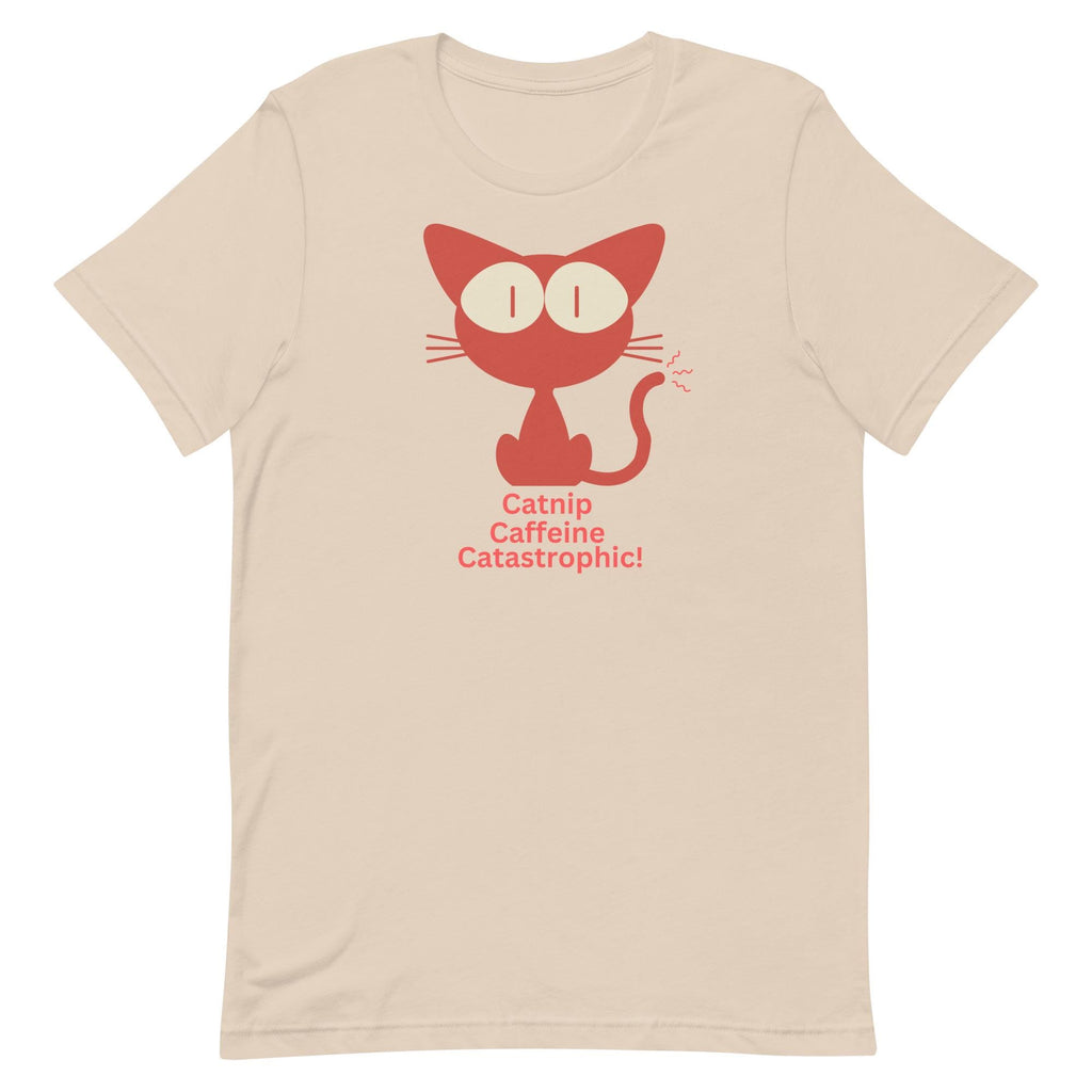 Retro Catnip Cat T-Shirt: Minimalist Cat Lover Gift