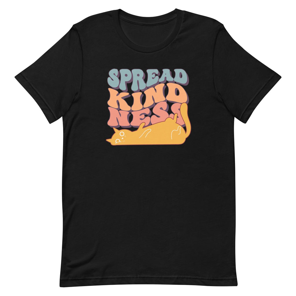 Kindness Cat T-Shirt: Retro Funny Cat Lover Tee