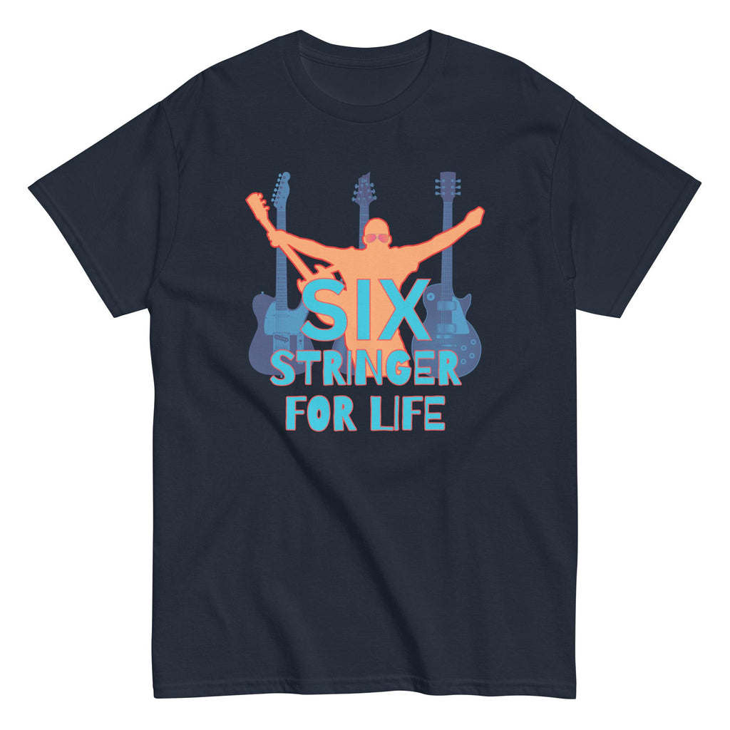 Six String Guitar T-Shirt: Musician Gift, Classical Guitar Tee