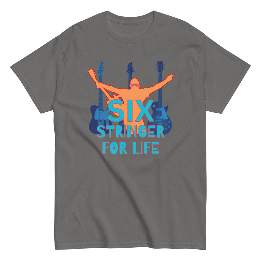 Six String Guitar T-Shirt: Musician Gift, Classical Guitar Tee
