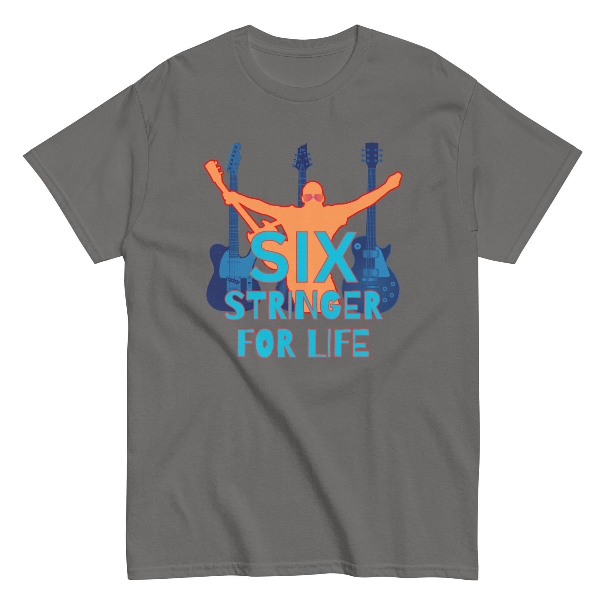 Six String Guitar T-Shirt: Musician Gift, Classical Guitar Tee