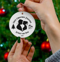 Personalized First Christmas Together Ornament, Custom First Christmas Together ceramic ornament, Personalized black  white ornament couple