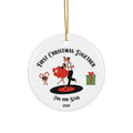 First Christmas Together ornament Personalized Ceramic Ornament, Custom new couple ornament, 50s style ornament, engagement gift, wedding