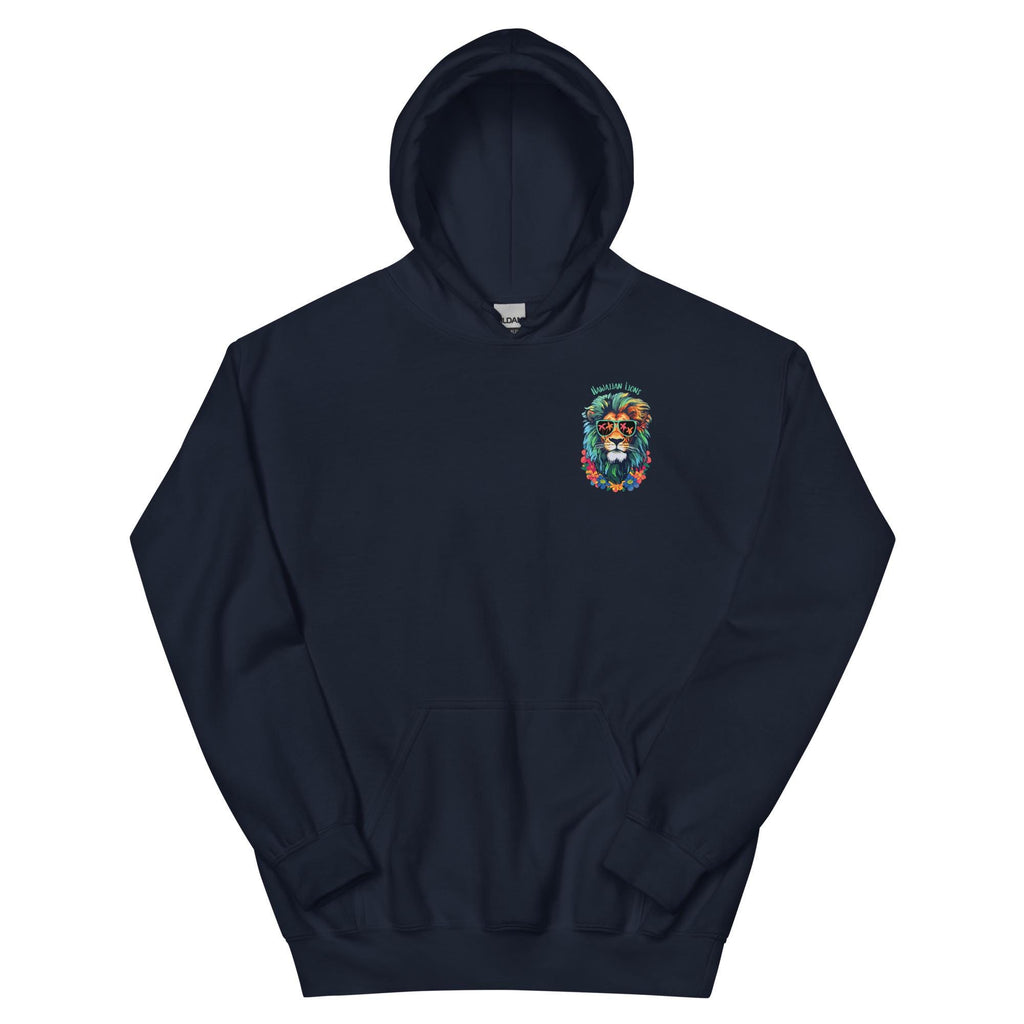 Hawaii Lion Hoodie: Floral Lion, Hawaiian Pullover