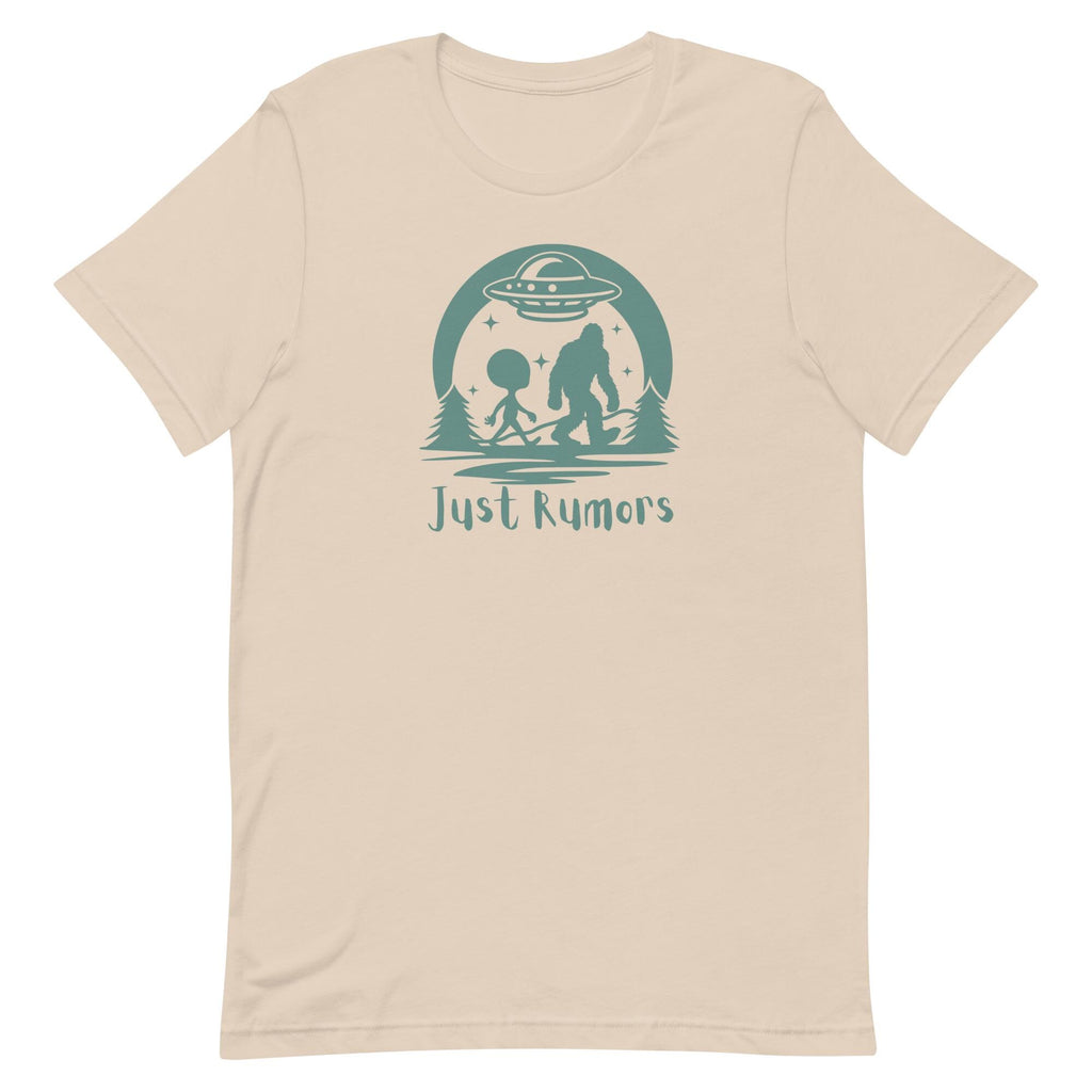 Funny Bigfoot & Alien UFO Shirt: Unisex Cryptid Tee