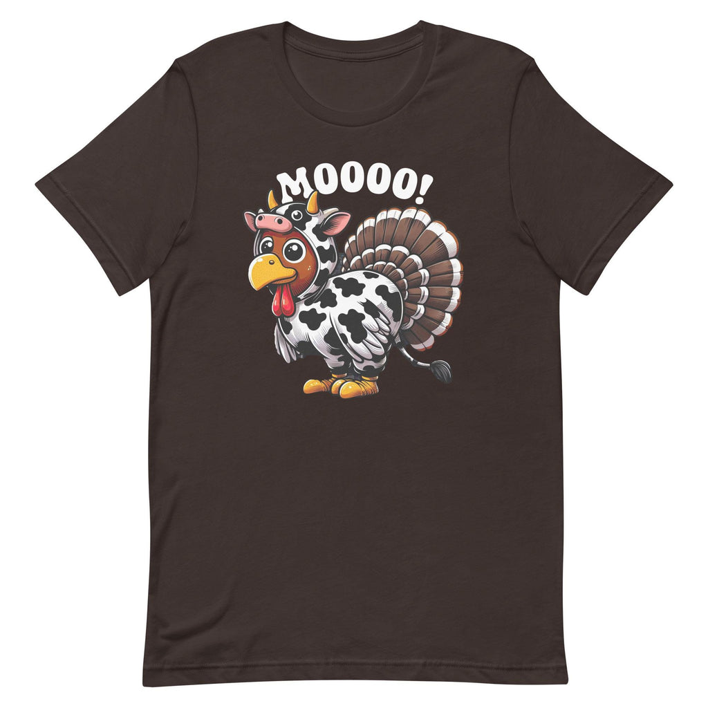 Funny Turkey Moo Shirt, Fake Cow Shirt, FunnyTurkey T-shirt, Funny Thanksgiving shirts Turkey Unisex t-shirt