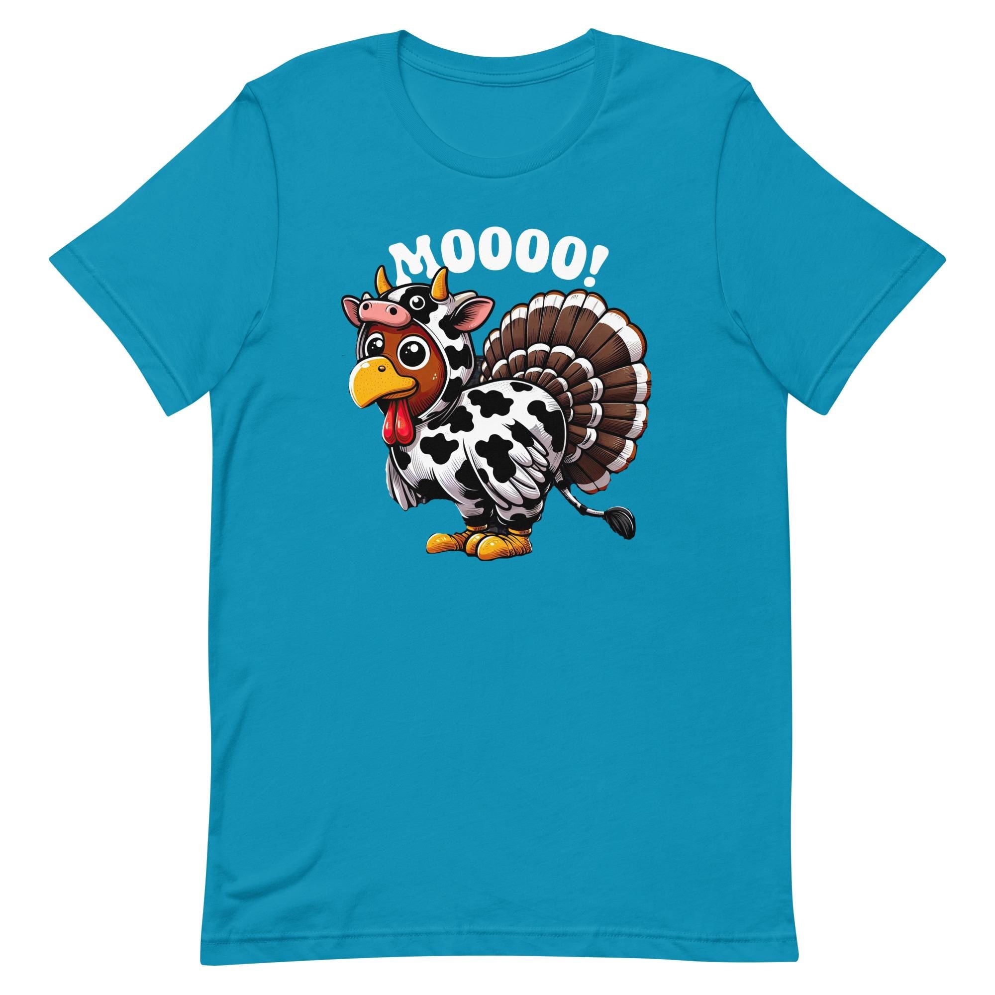 Funny Turkey Moo Shirt, Fake Cow Shirt, FunnyTurkey T-shirt, Funny Thanksgiving shirts Turkey Unisex t-shirt