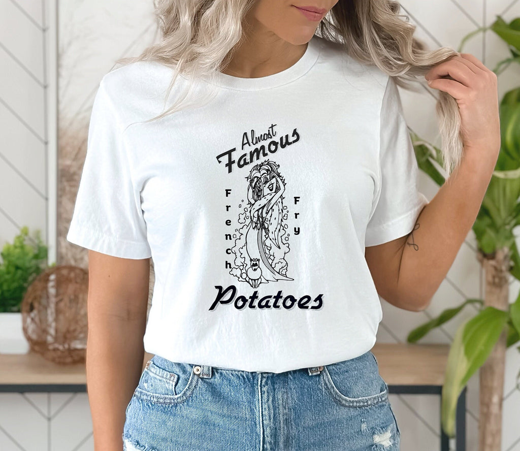 Funny Idaho Potato T-Shirt: Vintage French Fry Cartoon