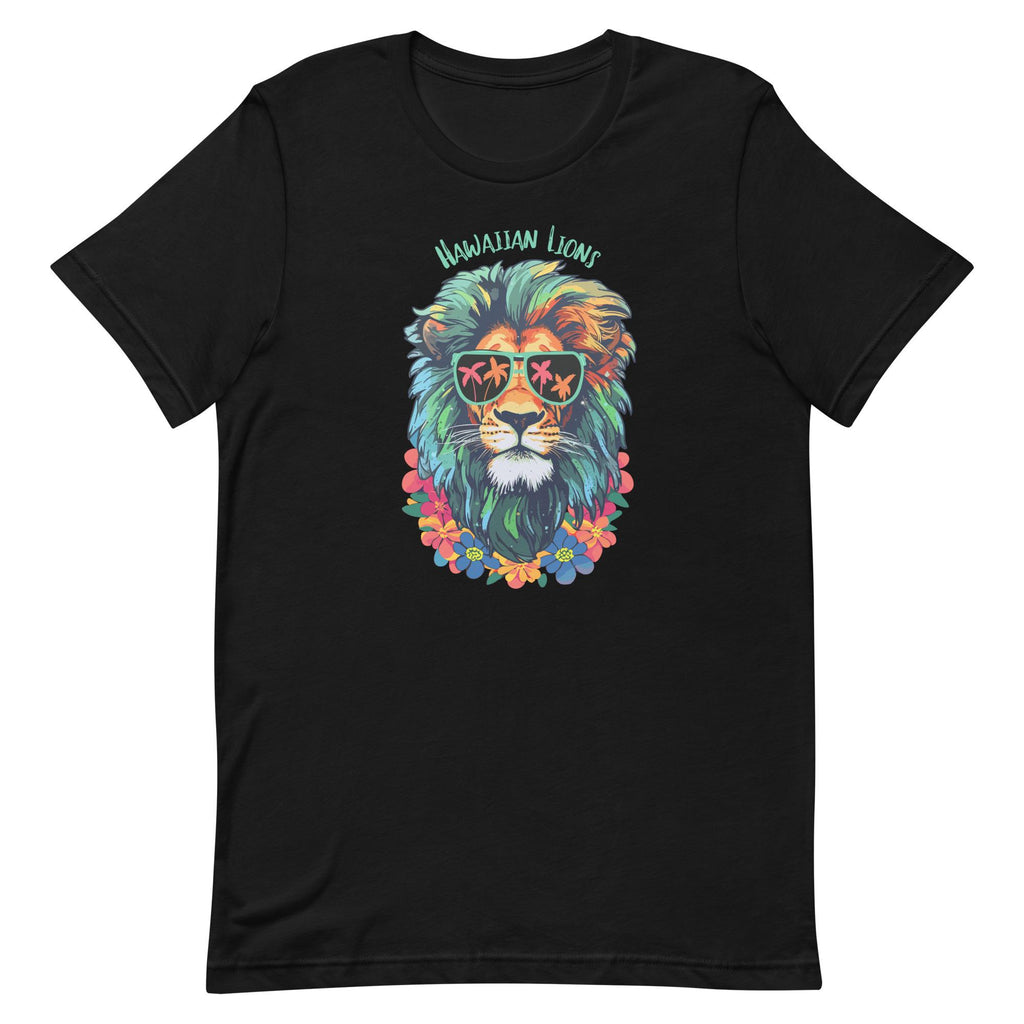 Tropical Lion T-Shirt: Funny Hawaii Graphic Tee
