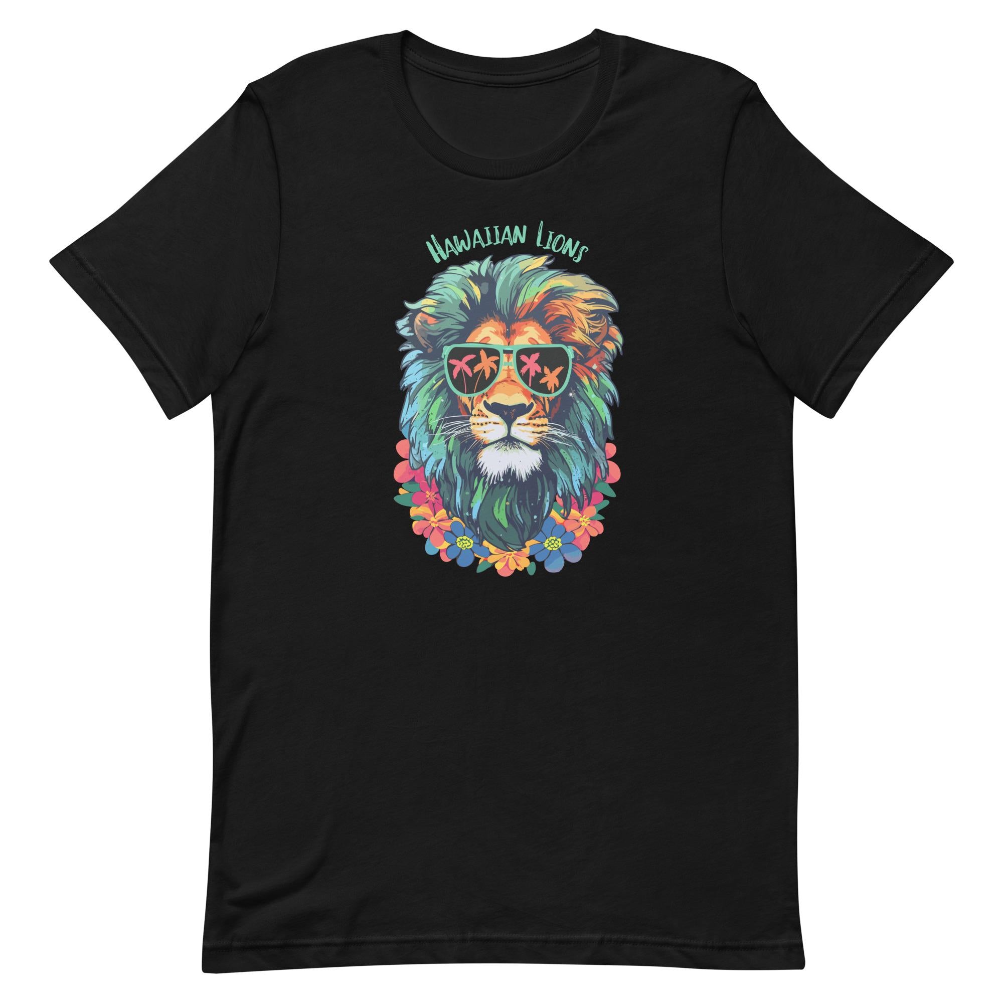 Tropical Lion T-Shirt: Funny Hawaii Graphic Tee
