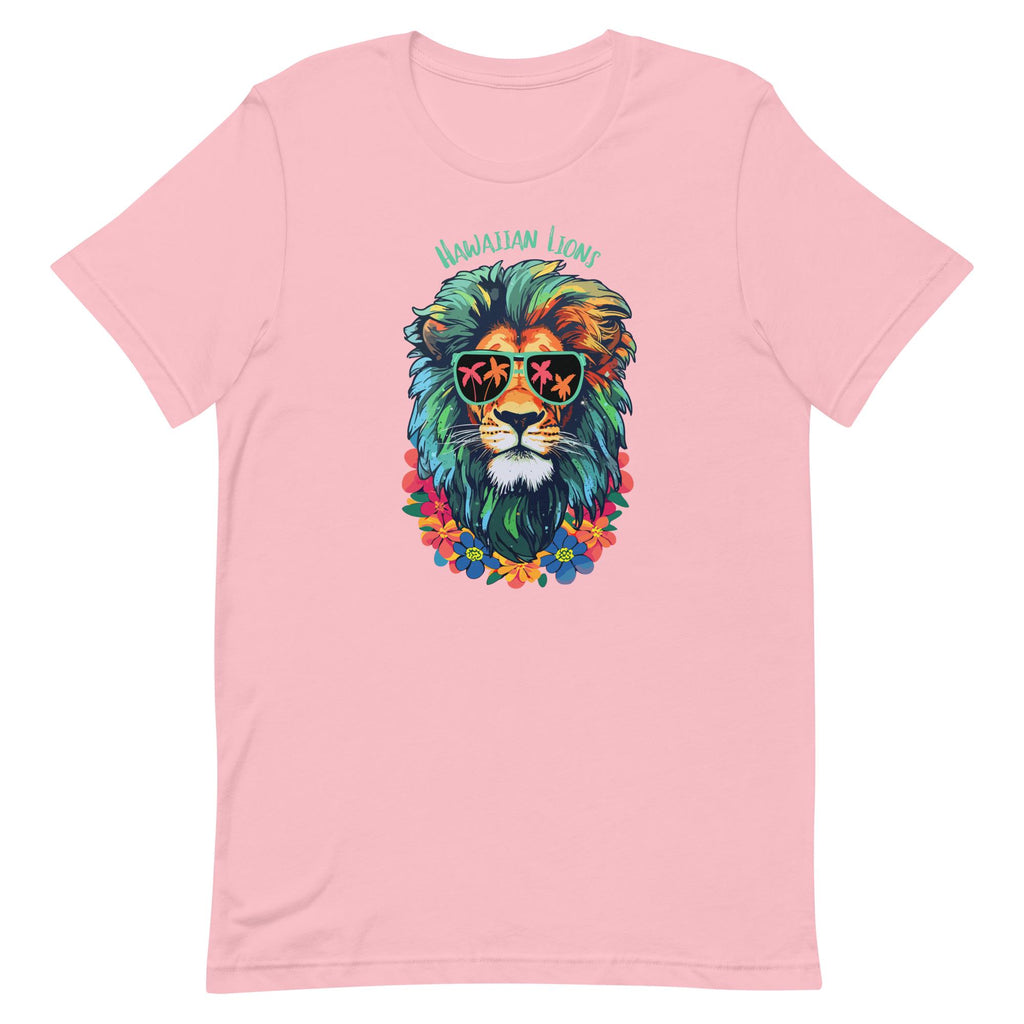 Tropical Lion T-Shirt: Funny Hawaii Graphic Tee