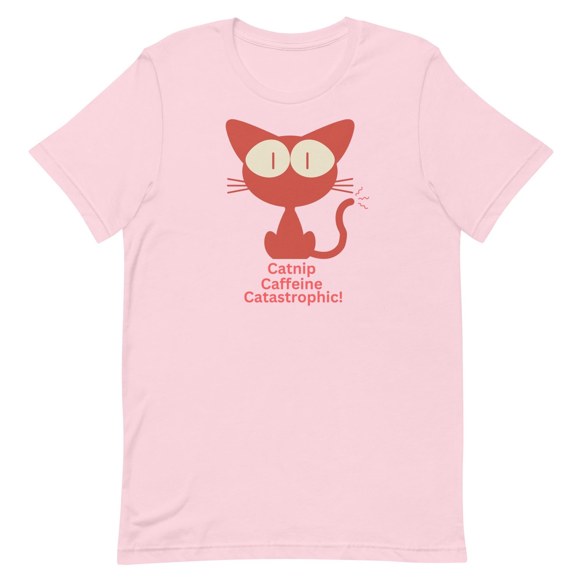 Retro Catnip Cat T-Shirt: Minimalist Cat Lover Gift
