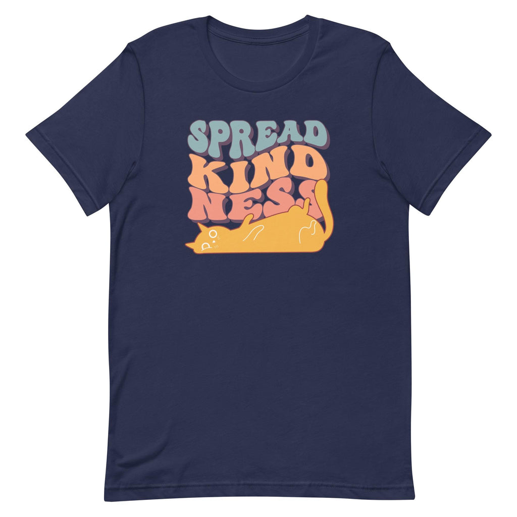 Kindness Cat T-Shirt: Retro Funny Cat Lover Tee