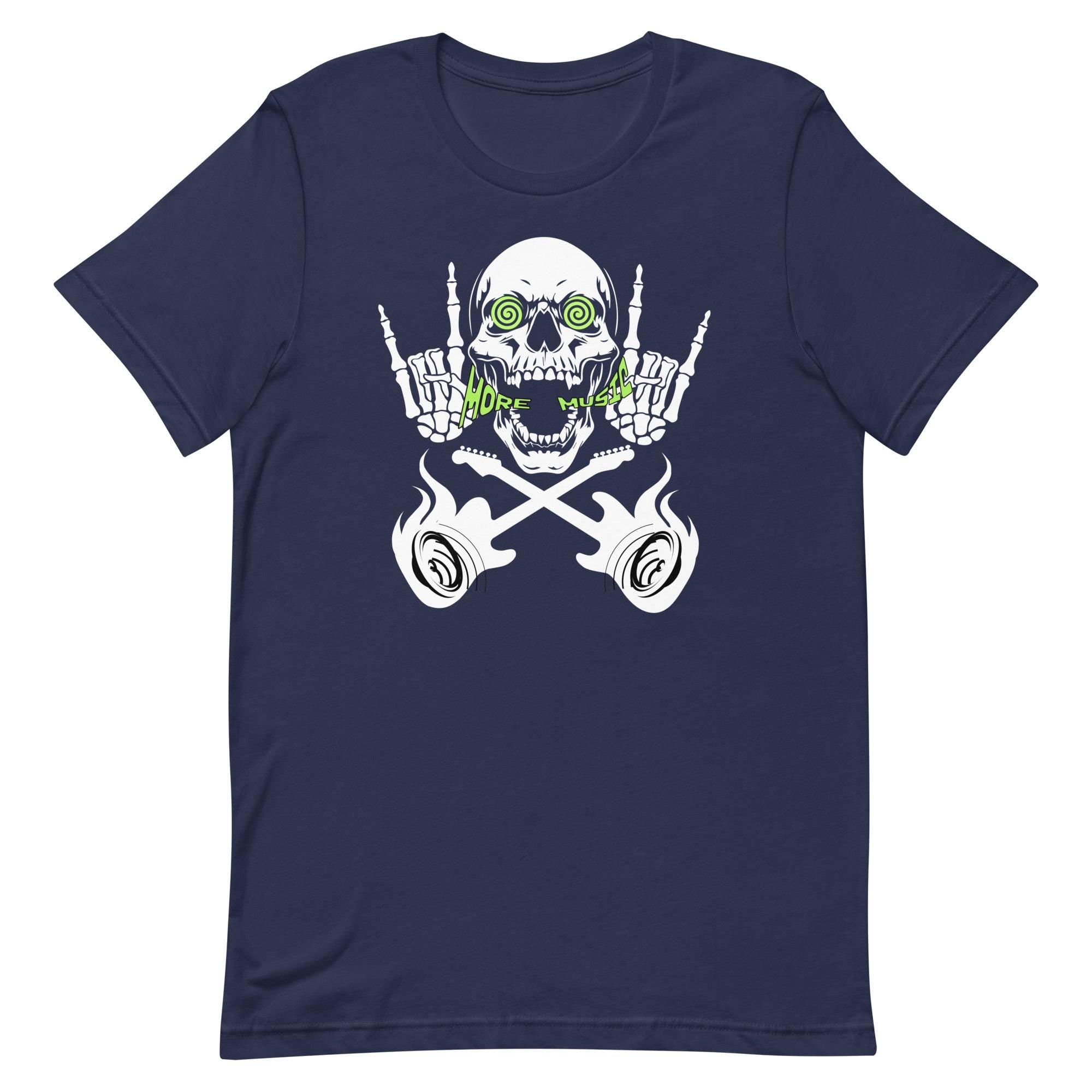 Funny Guitar T-Shirt: Rock Music Lover Gift Skeleton guitars shirt