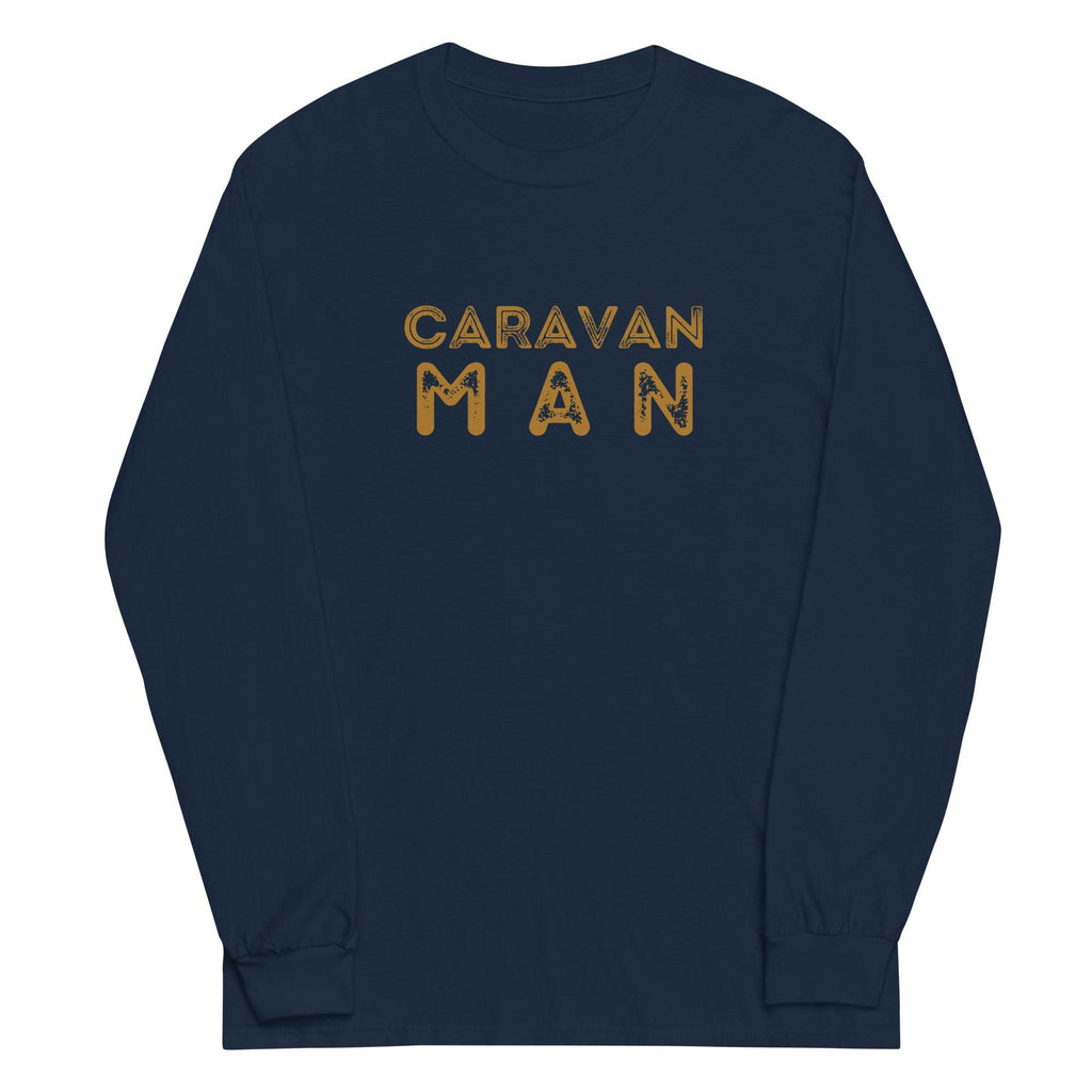 Caravan Man Long Sleeve Shirt: Van Life Nomad Gift