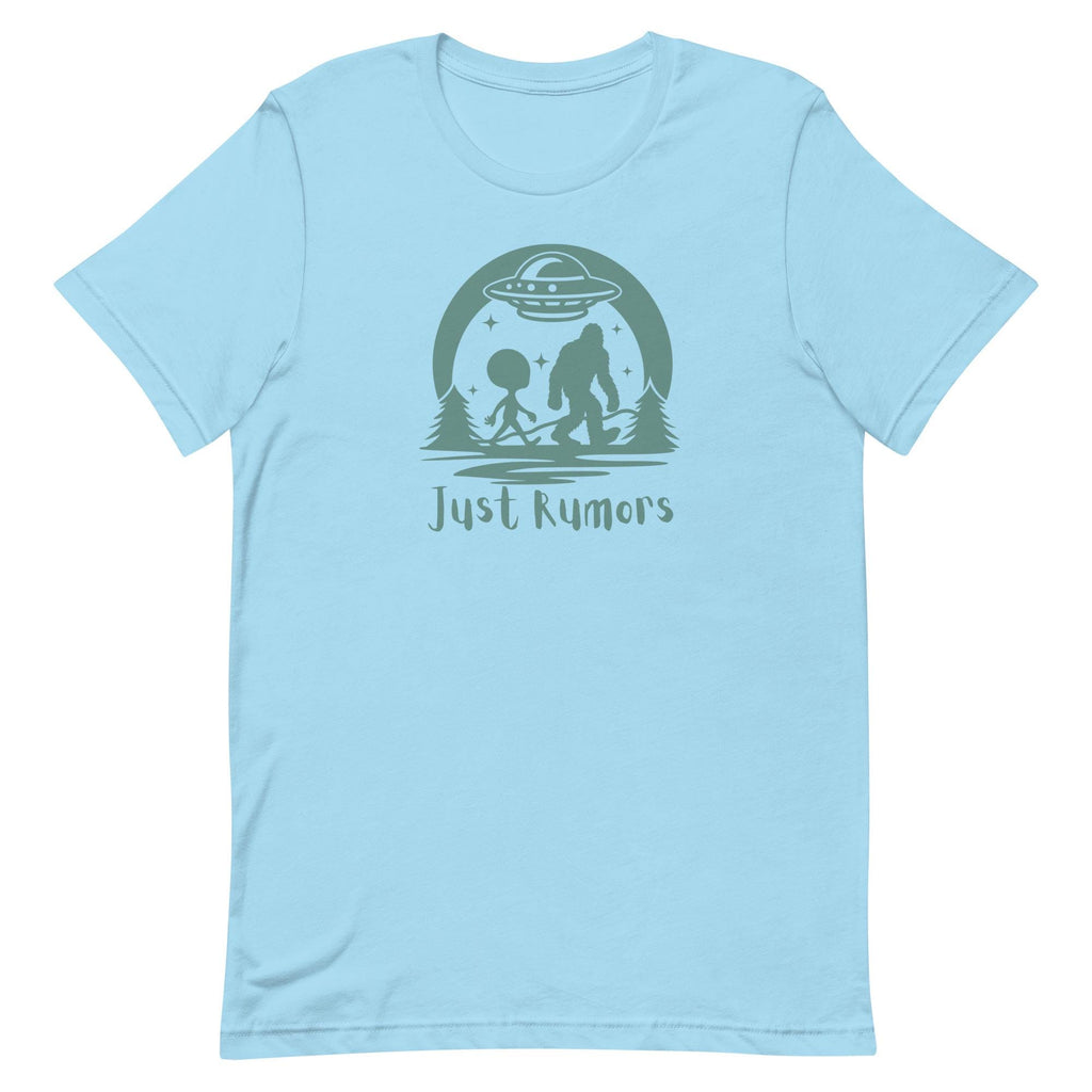 Funny Bigfoot & Alien UFO Shirt: Unisex Cryptid Tee