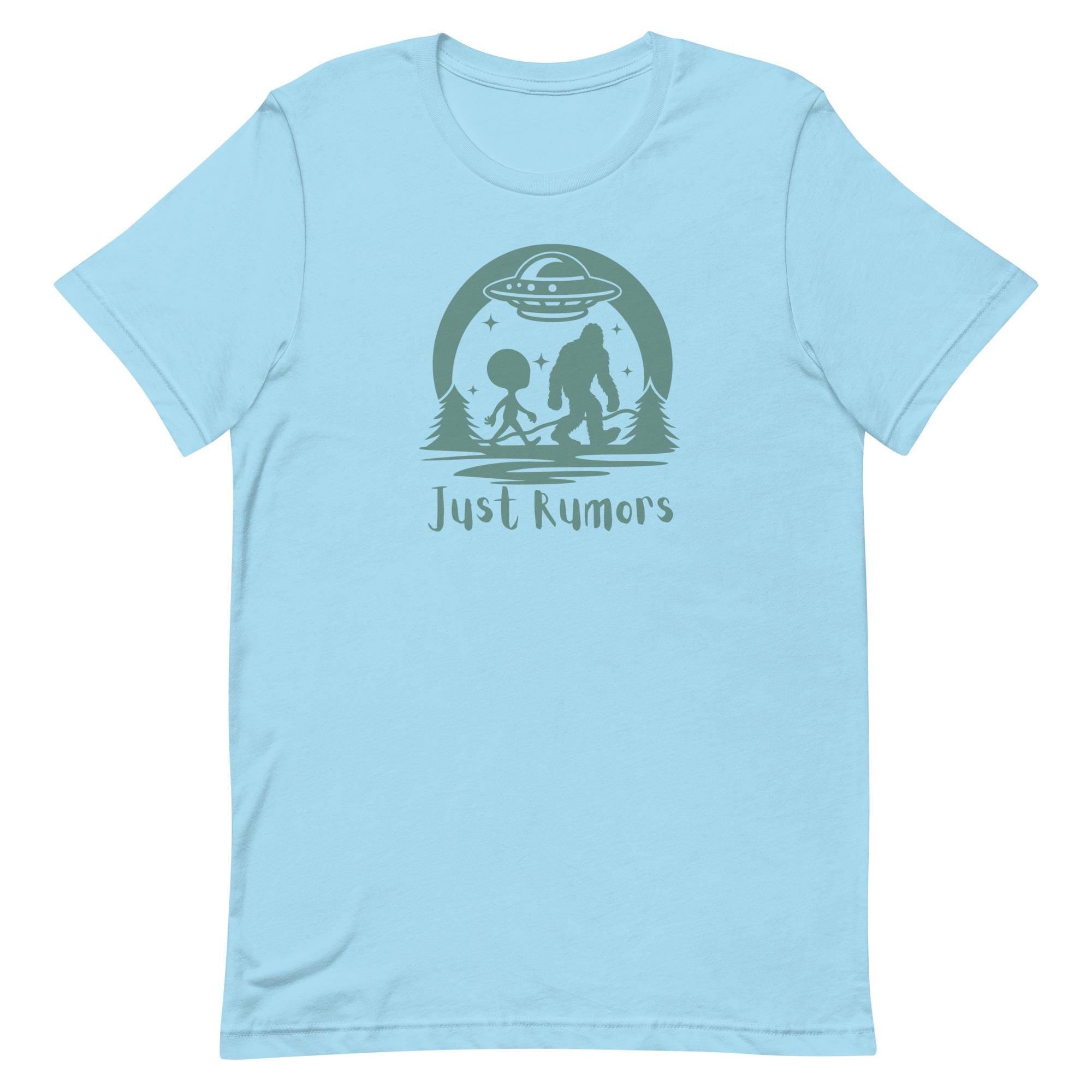 Funny Bigfoot & Alien UFO Shirt: Unisex Cryptid Tee