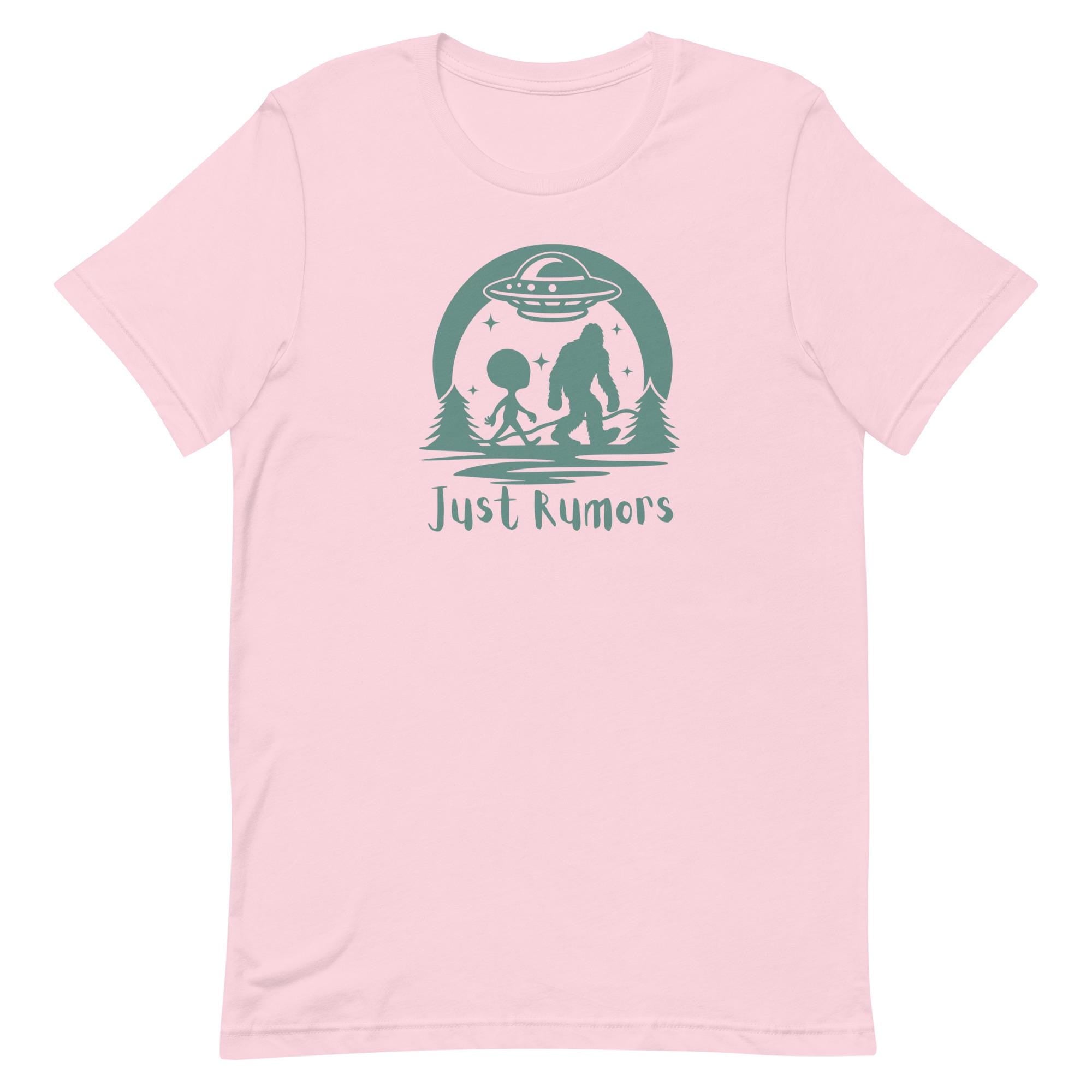 Funny Bigfoot & Alien UFO Shirt: Unisex Cryptid Tee
