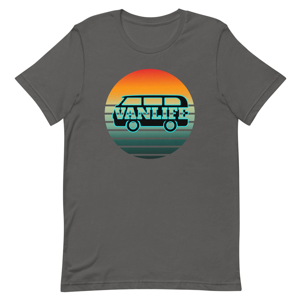 Retro Sunset Van Life T-Shirt: Nomad Couple Gift