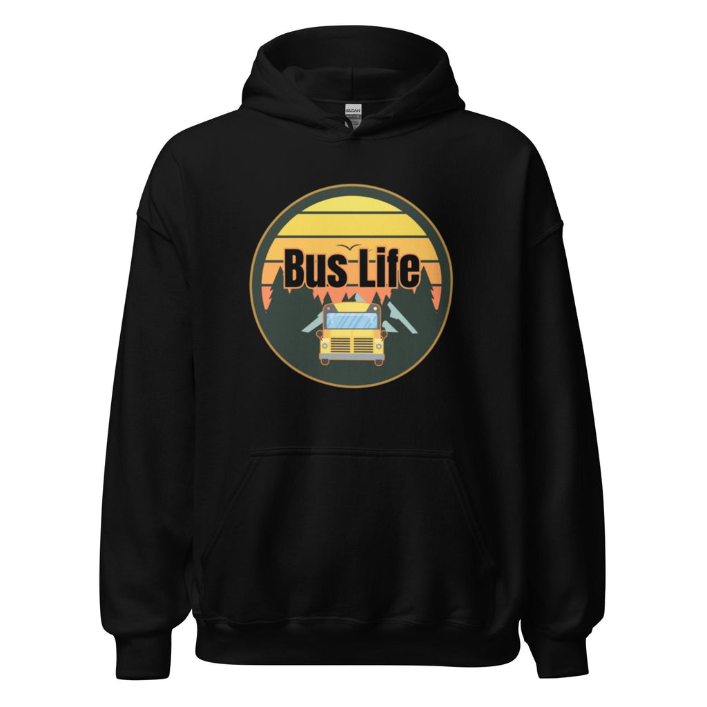 Retro Sunset Bus Life Hoodie - Nomad Gift