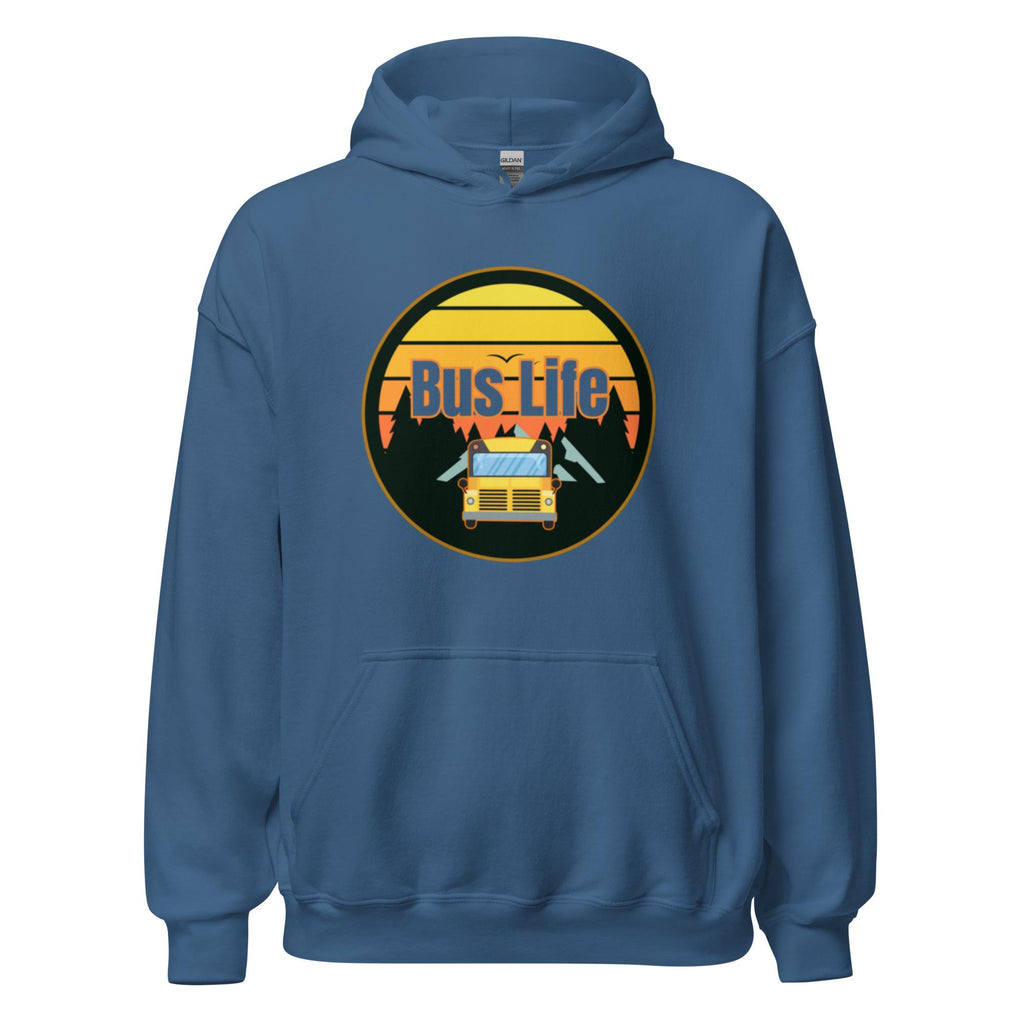 Retro Sunset Bus Life Hoodie - Nomad Gift