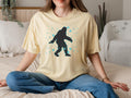 Bigfoot in Snow Shirt: Comfort Colors Winter Tee