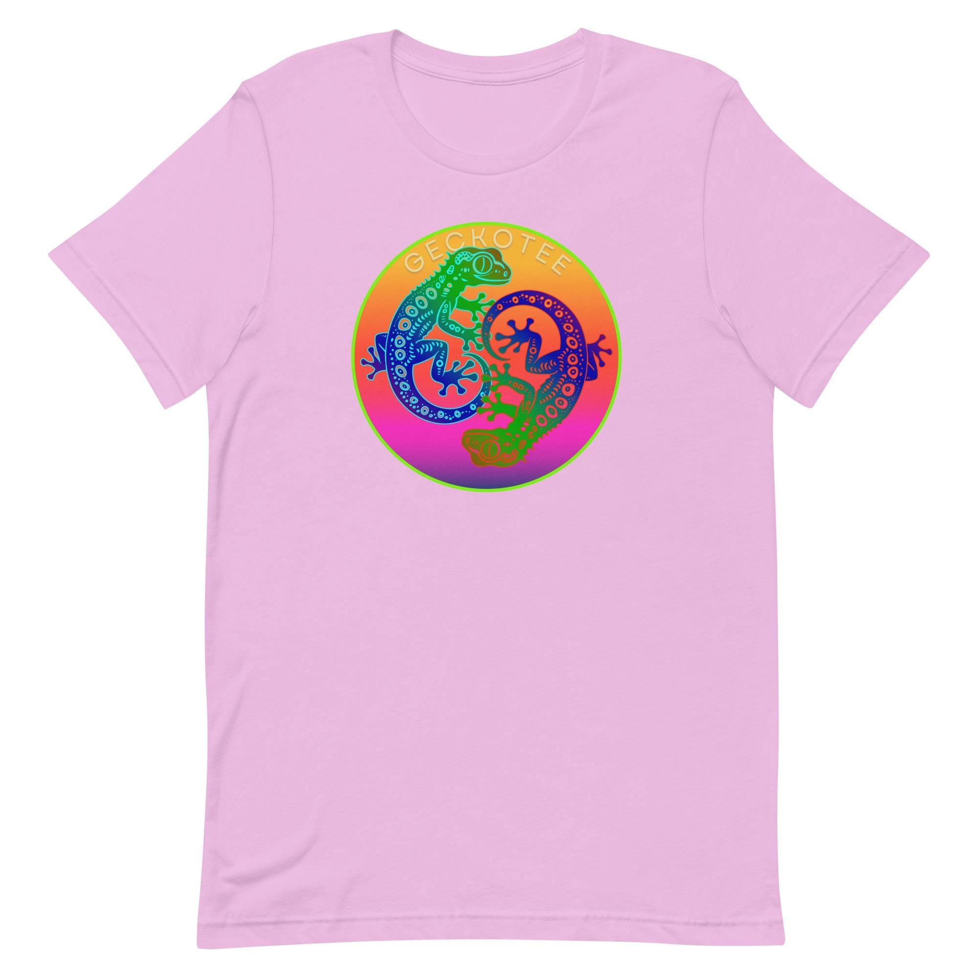 Yin Yang Gecko T-shirt: Colorful Lizard Design, Tropical Gift