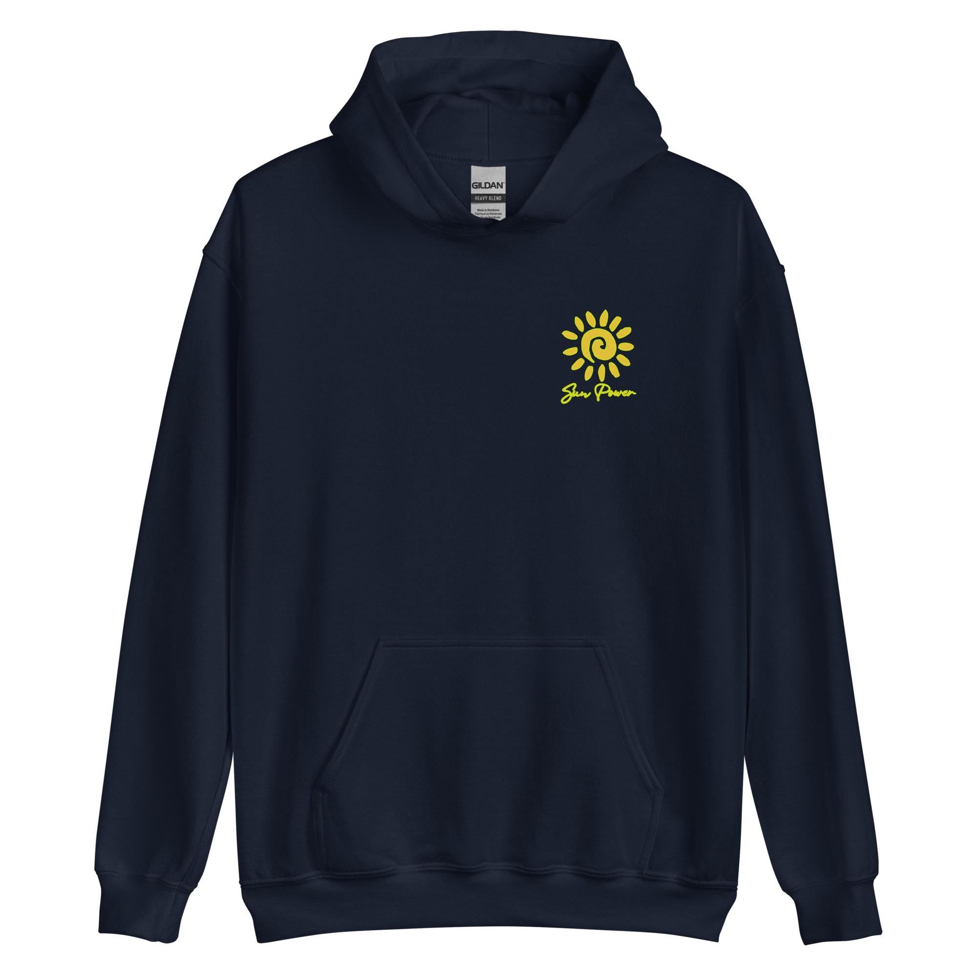 Sun Power Hoodie: Van Life Back Print Sweater
