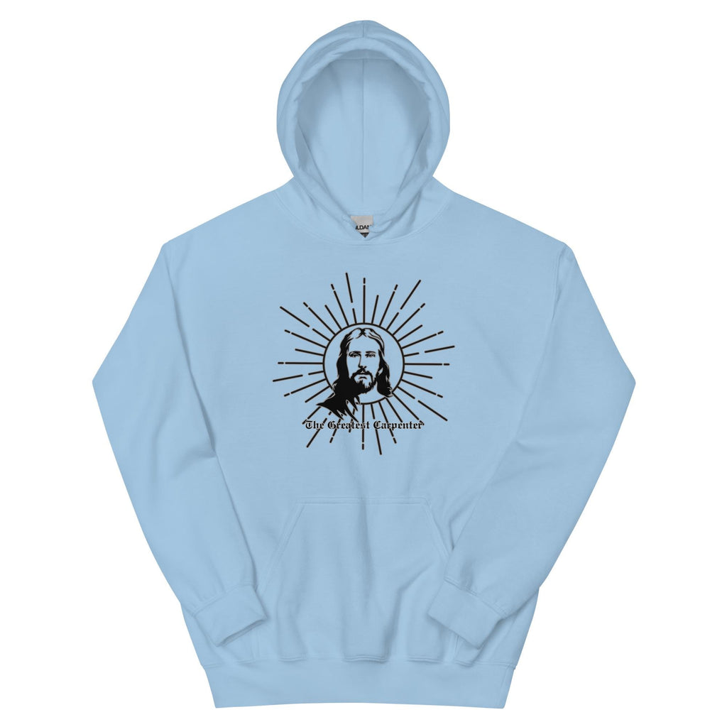 Carpenter Jesus Graphic Hoodie: Christian Builder Gift