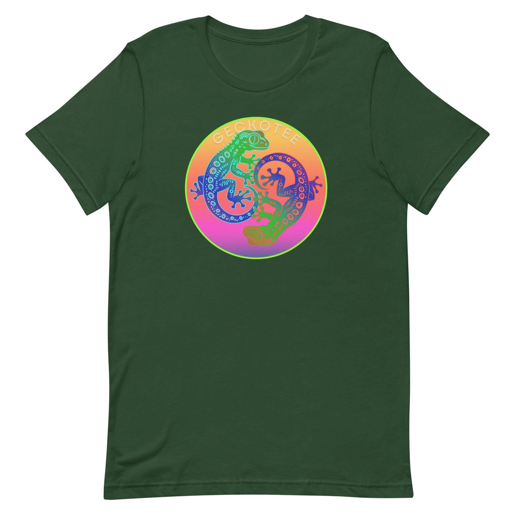 Yin Yang Gecko T-shirt: Colorful Lizard Design, Tropical Gift