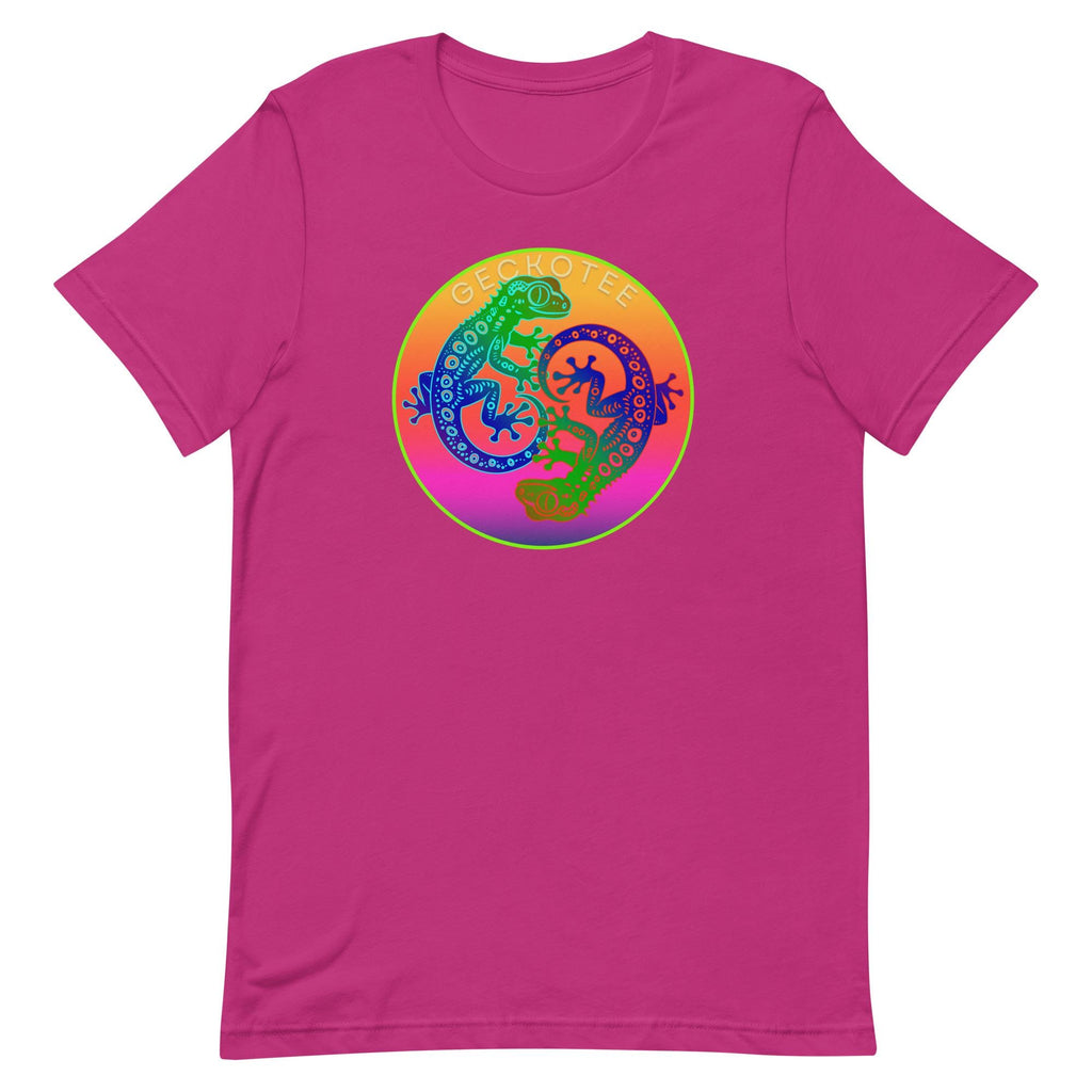 Yin Yang Gecko T-shirt: Colorful Lizard Design, Tropical Gift