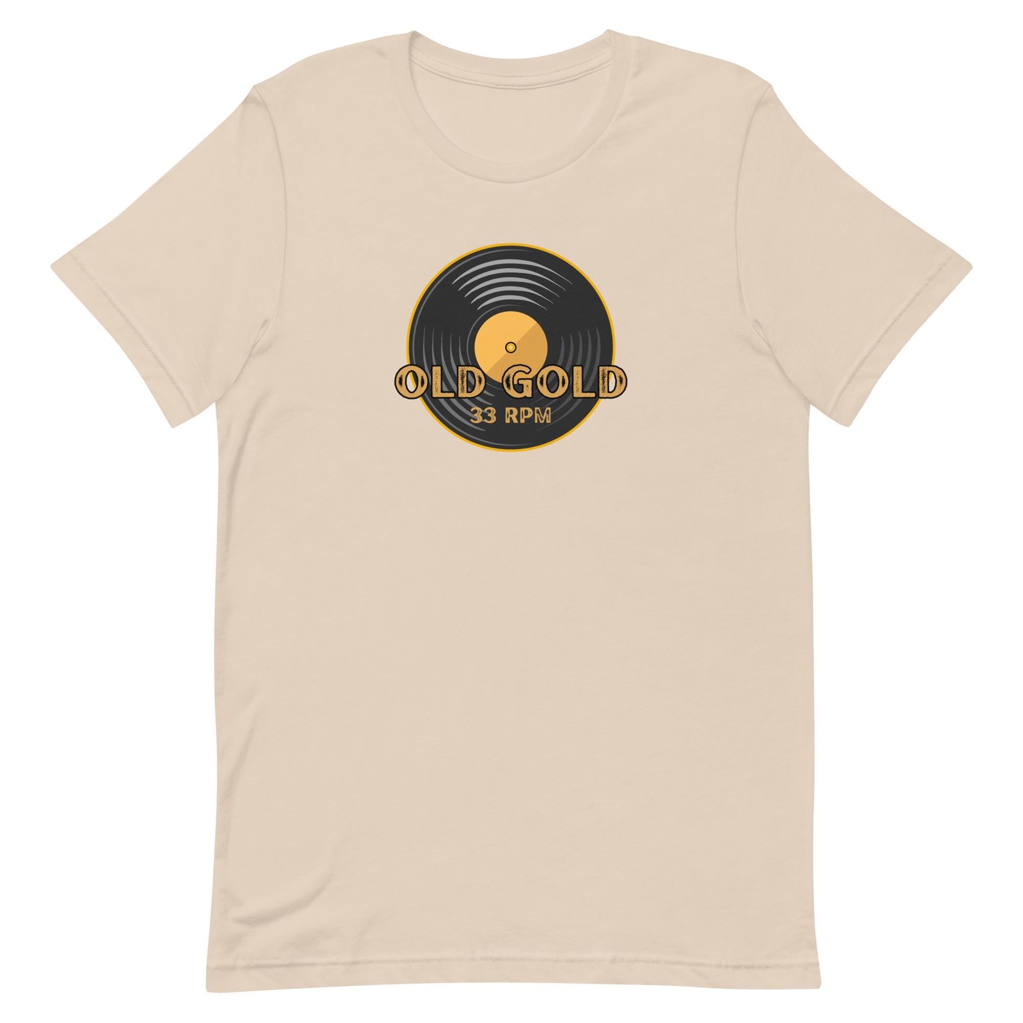 Retro Vinyl Record T-Shirt: Old Gold Album Tee