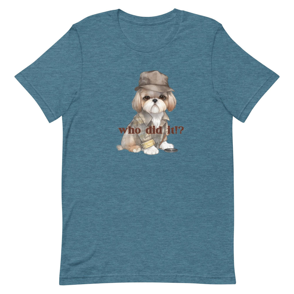 Detective Dog T-Shirt: Sherlock Holmes Style Outfit, Dog Lover Gift