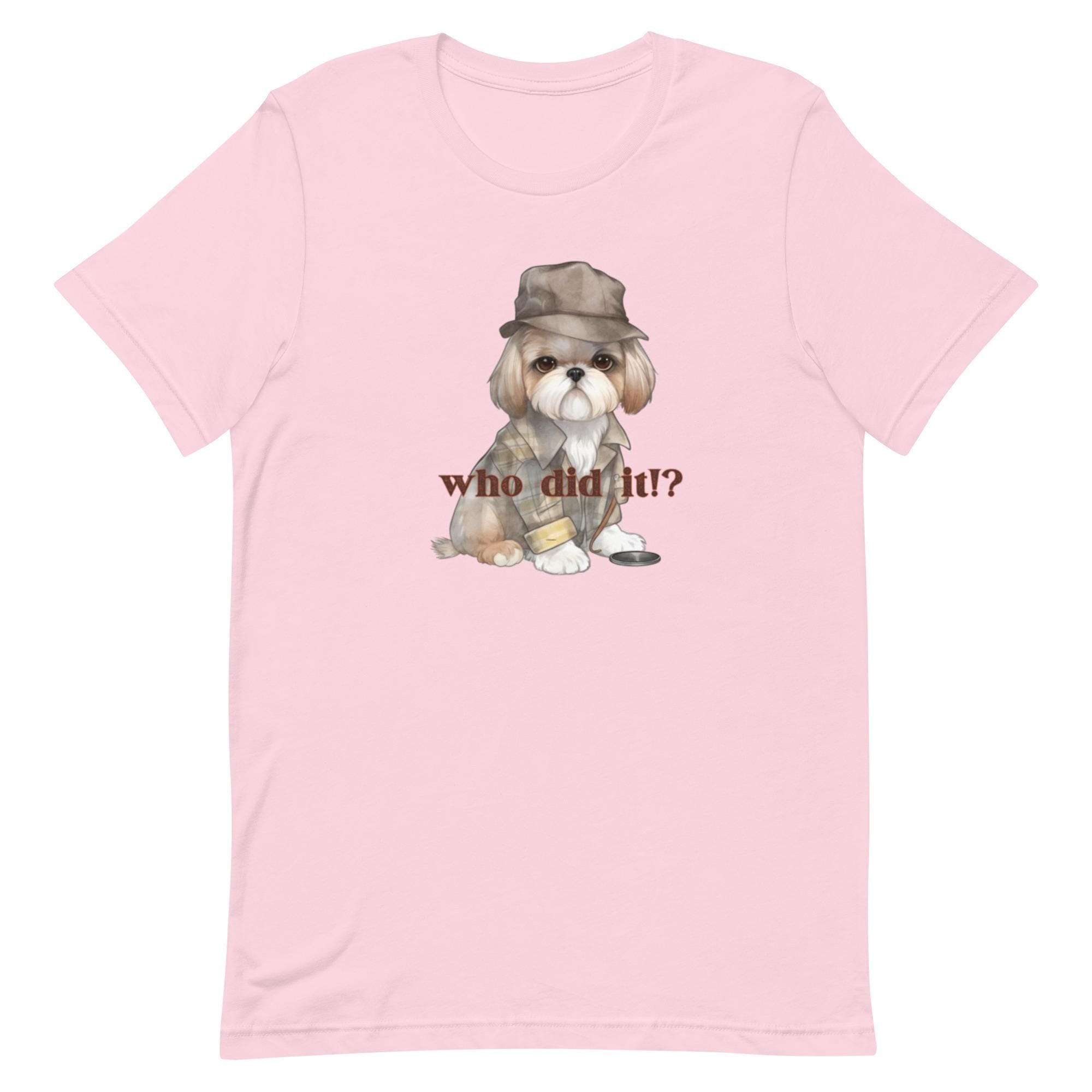 Detective Dog T-Shirt: Sherlock Holmes Style Outfit, Dog Lover Gift