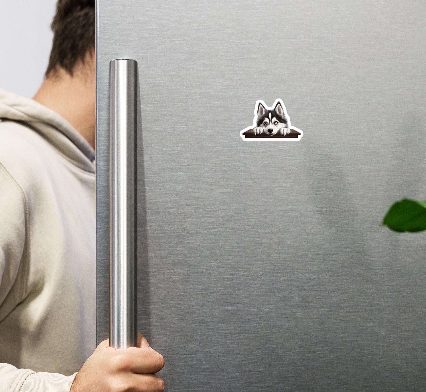 Huskey Magnet, cute dog magnet, Dog fridge magnet, Cute Huskey dog magnet, gift for Husky owner, Huskey mom, Huskey Dad
