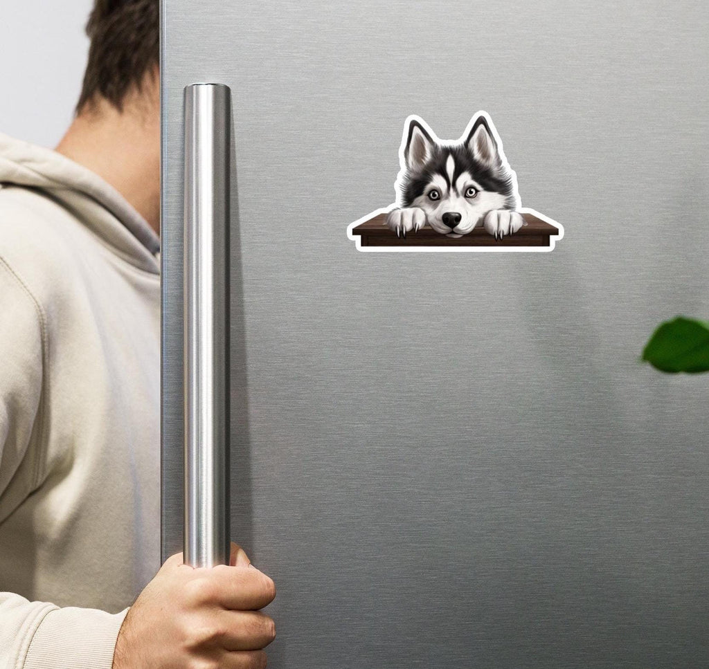 Huskey Magnet, cute dog magnet, Dog fridge magnet, Cute Huskey dog magnet, gift for Husky owner, Huskey mom, Huskey Dad