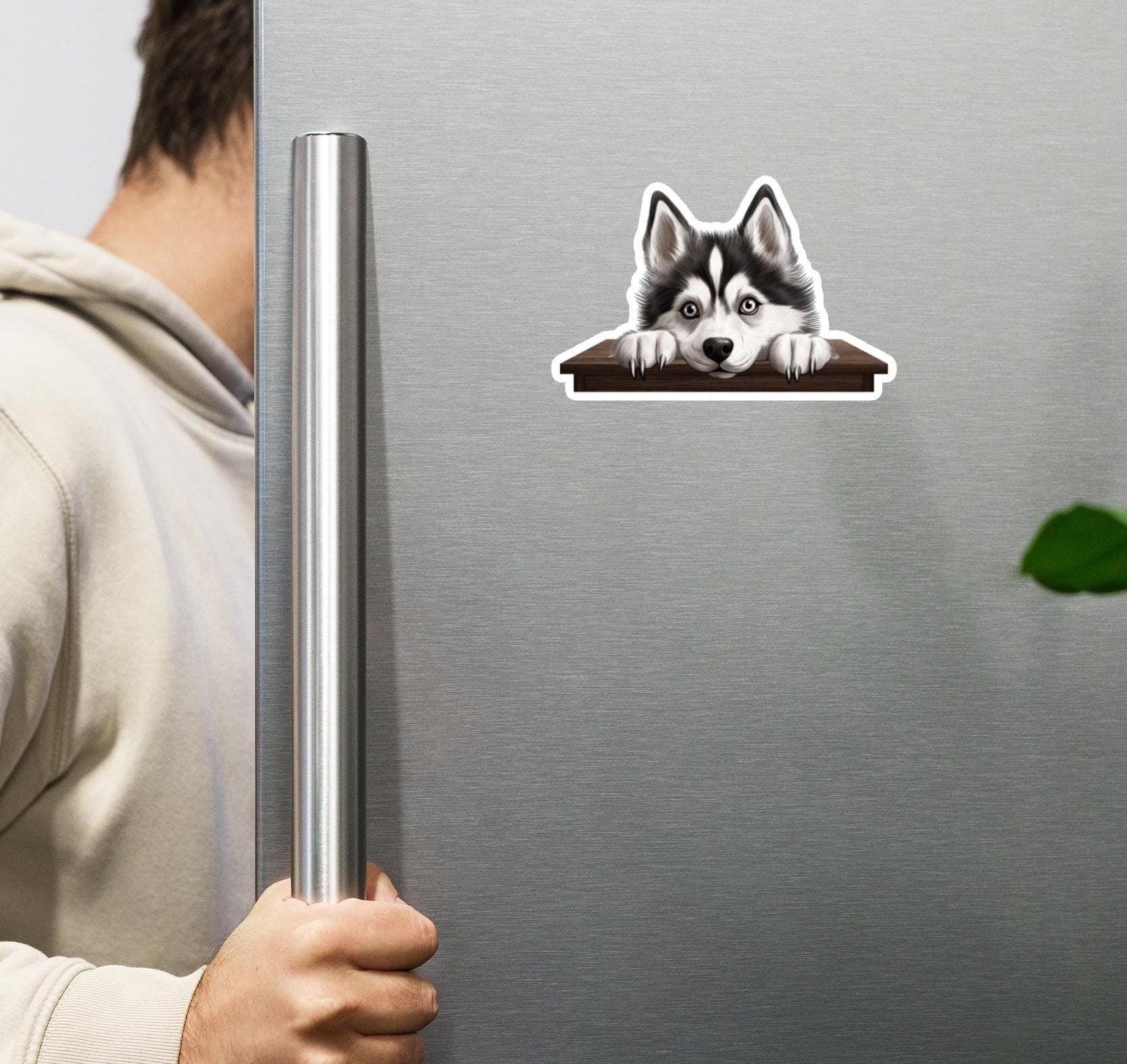 Huskey Magnet, cute dog magnet, Dog fridge magnet, Cute Huskey dog magnet, gift for Husky owner, Huskey mom, Huskey Dad