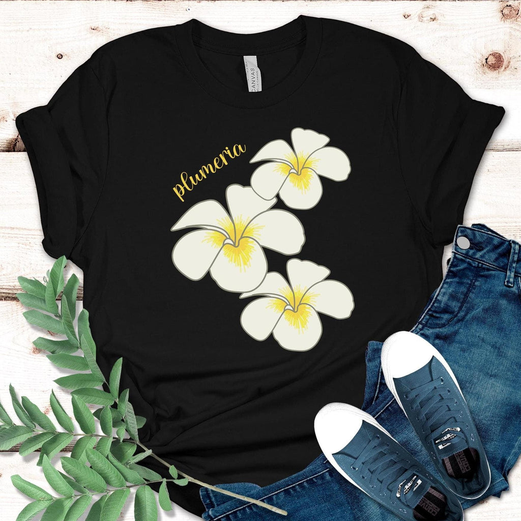 Plumeria tshirts: Tropical Hawaiian Blossoms Tee