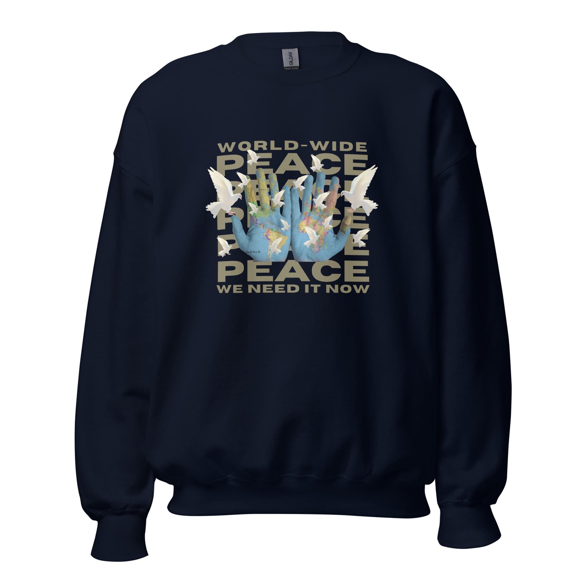 Doves of Peace Sweatshirt: Unisex World Graphic