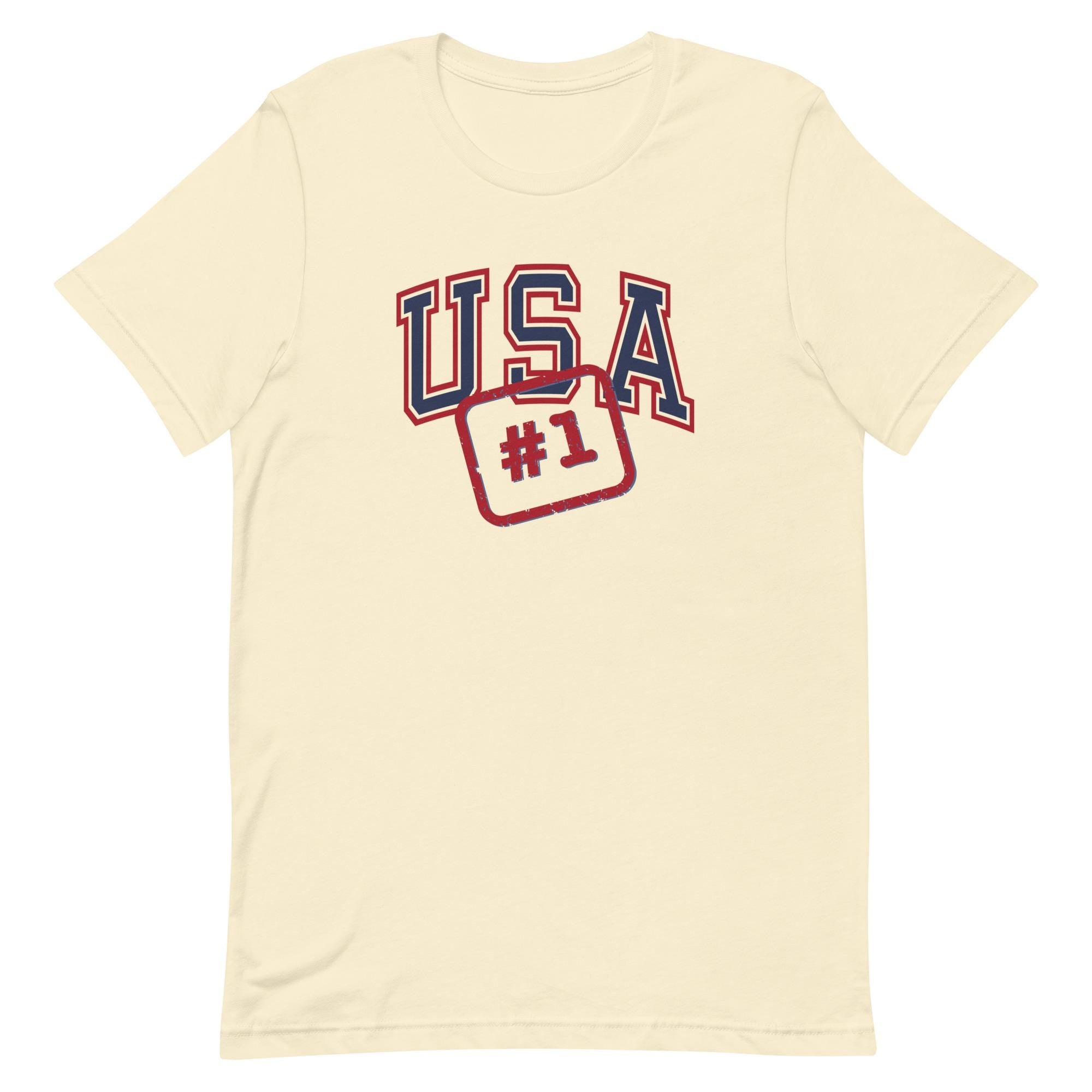 USA Shirts USA #1 T-shirt, Patriotic Gift Unisex Tee
