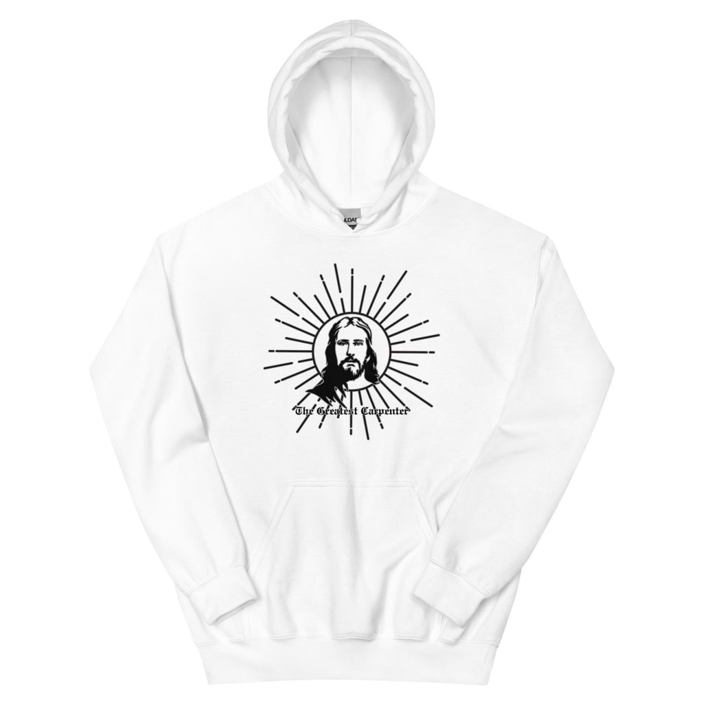 Carpenter Jesus Graphic Hoodie: Christian Builder Gift