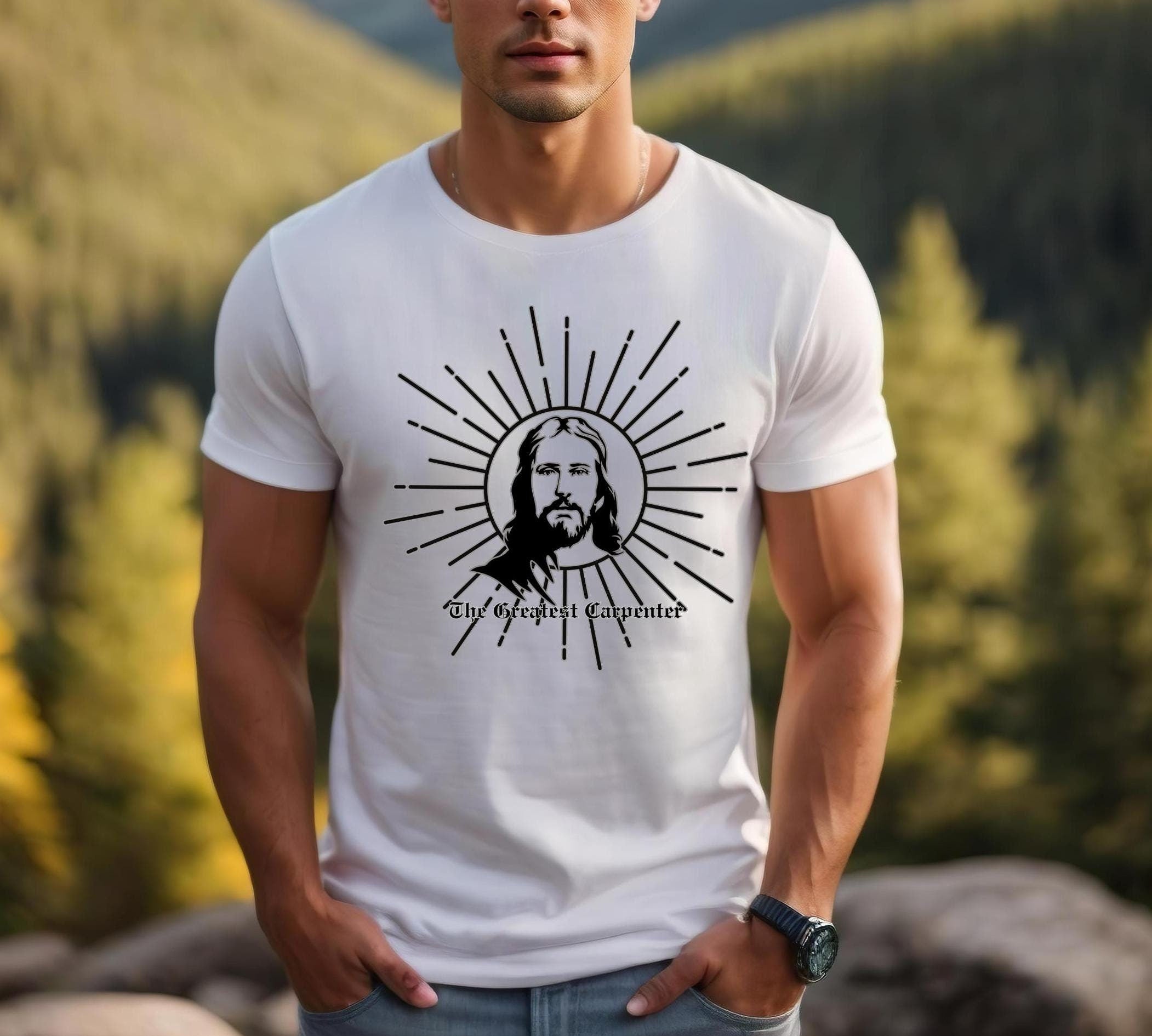 Carpenter Jesus T-shirt: Christian Builder Gift