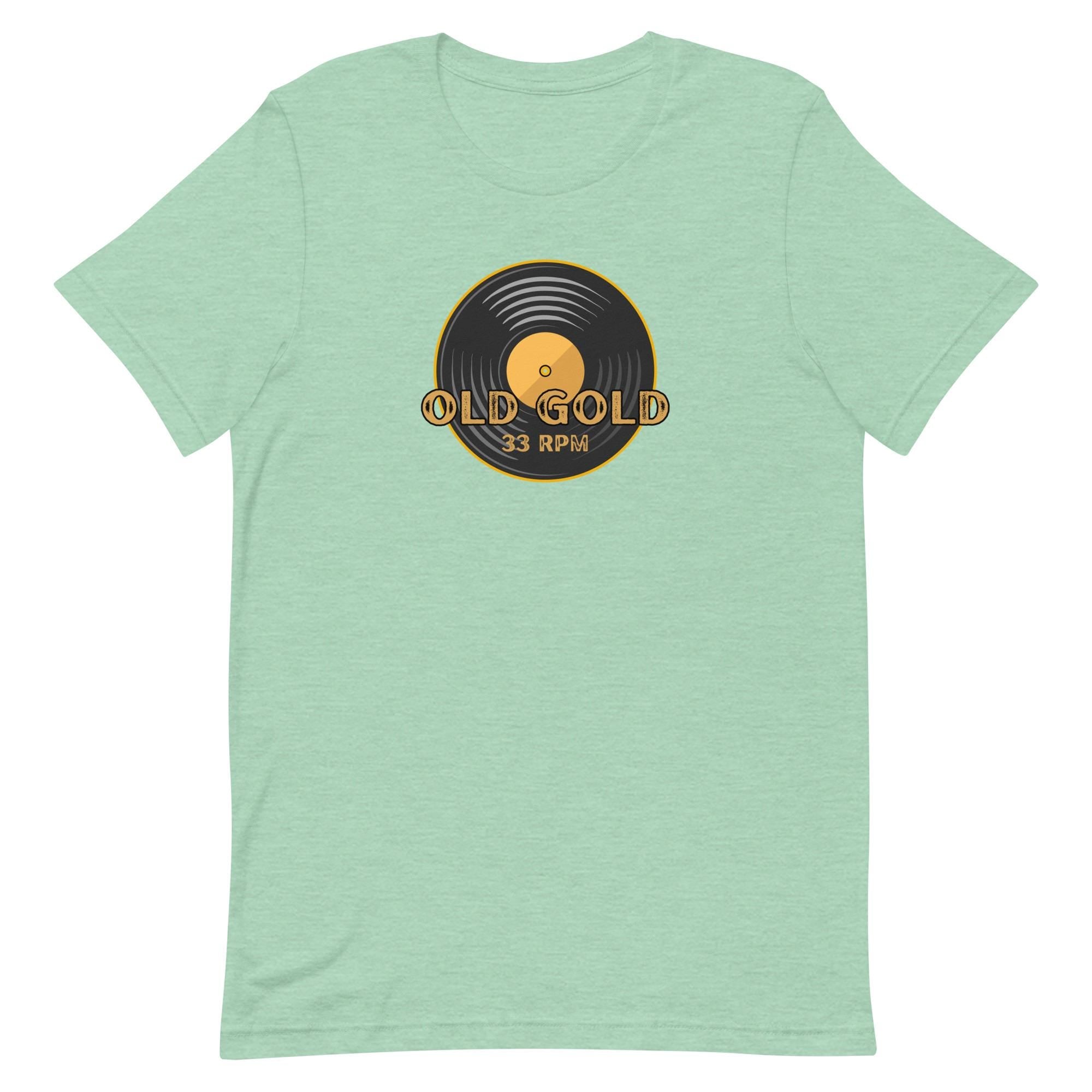 Retro Vinyl Record T-Shirt: Old Gold Album Tee