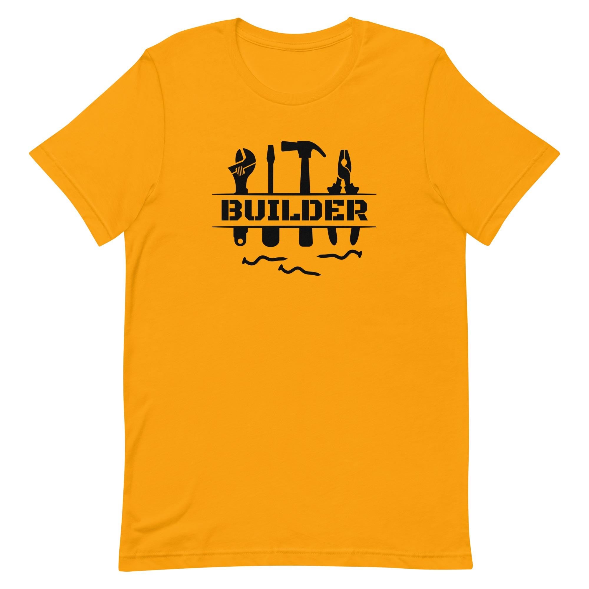 Builder Tools T-Shirt: Construction Carpenter Gift